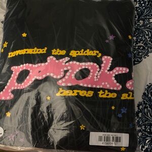 Pink and black spider hoodie